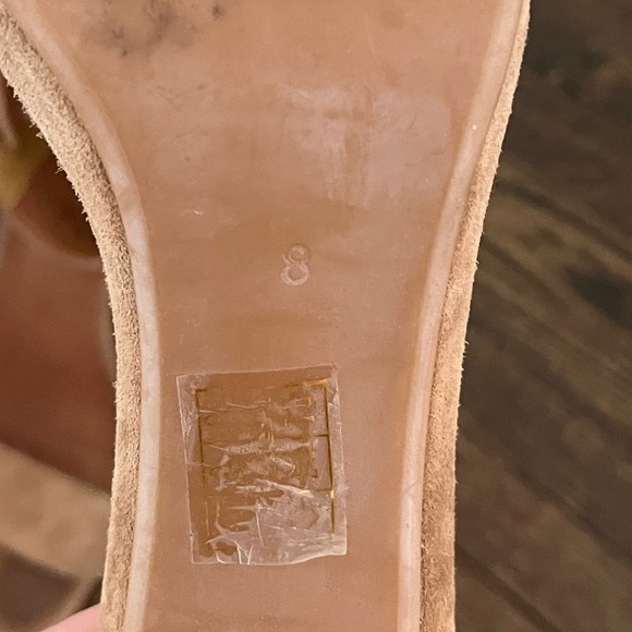 Jeffrey Campbell Neutral Suede Block Heels - Picture 3 of 5